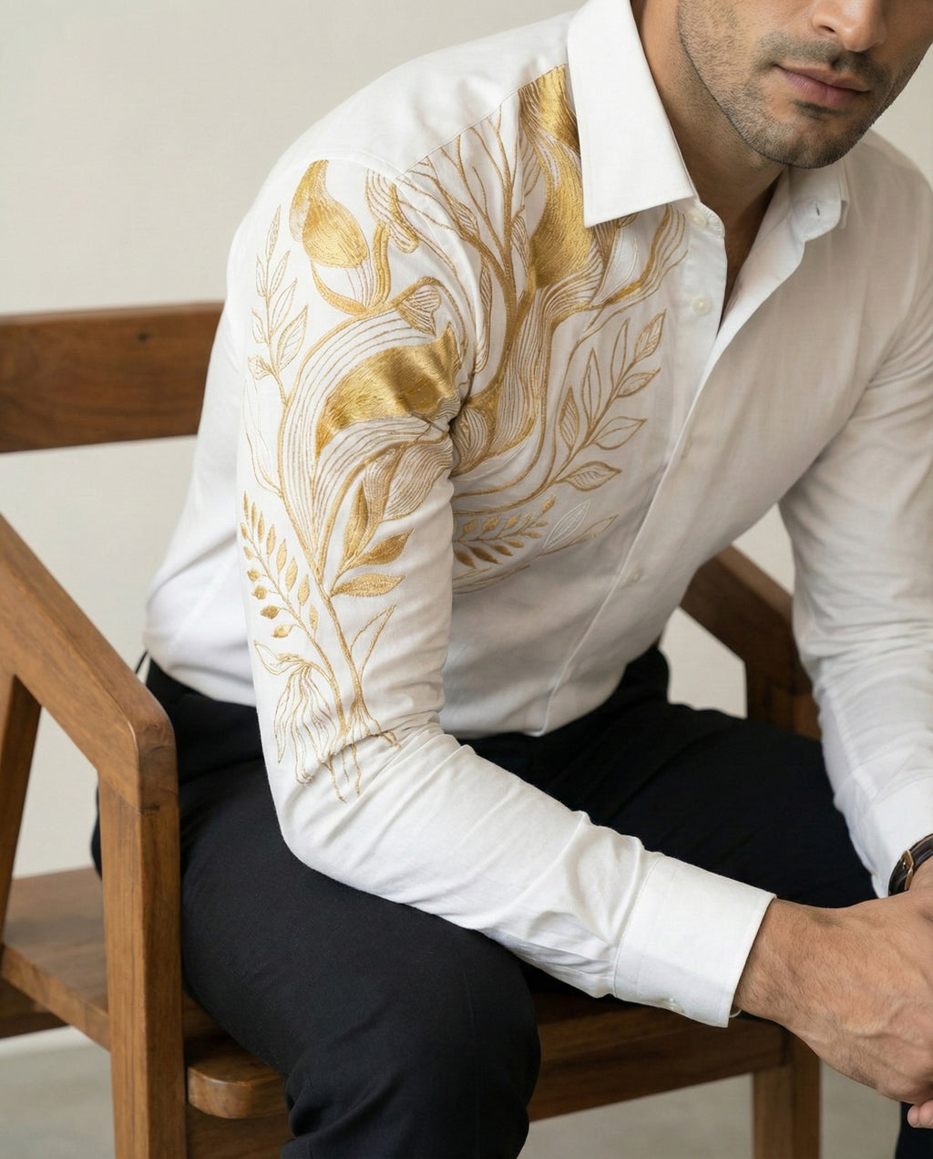 Aurea Silva Hand-Painted Shirt