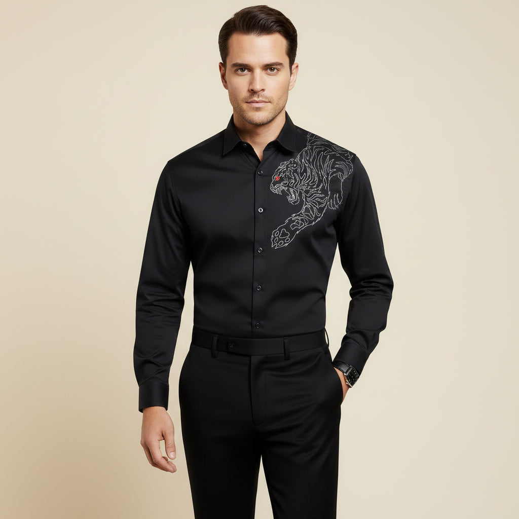 Krodha Vyaghra Hand-Painted Shirt