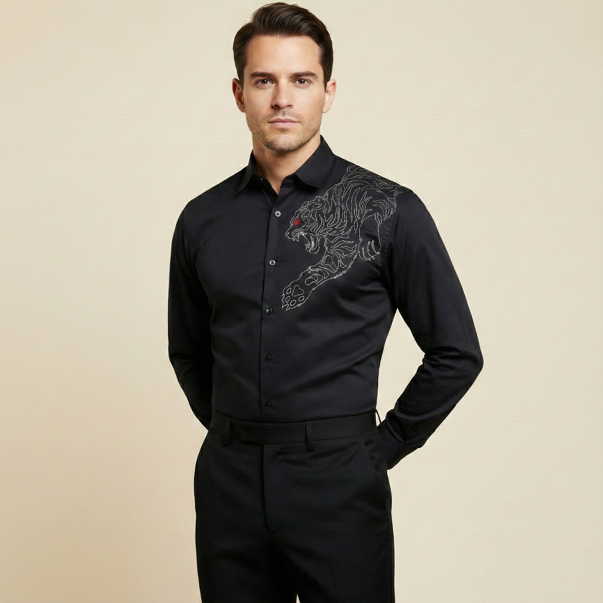 Krodha Vyaghra Hand-Painted Shirt