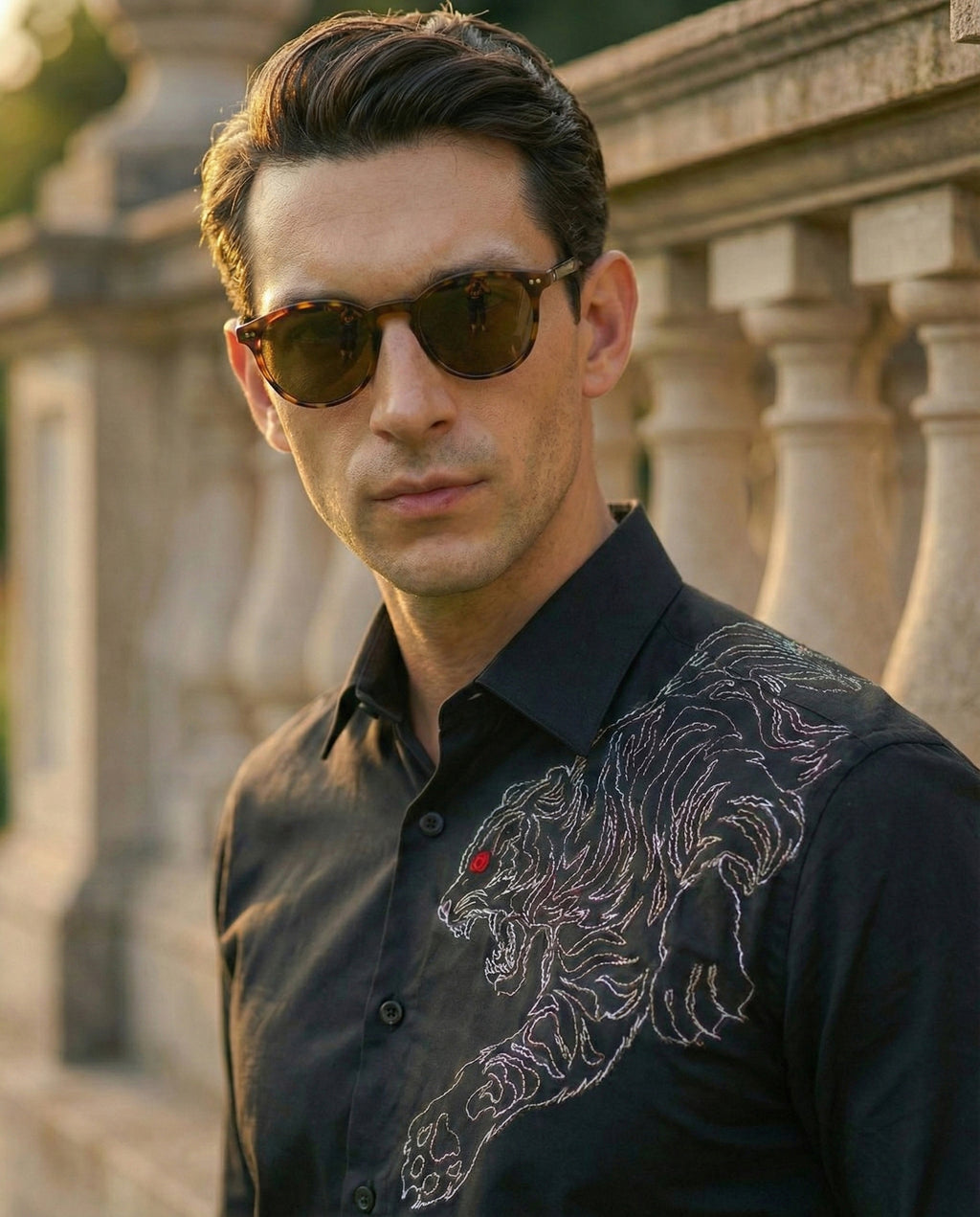 Krodha Vyaghra Hand-Painted Shirt