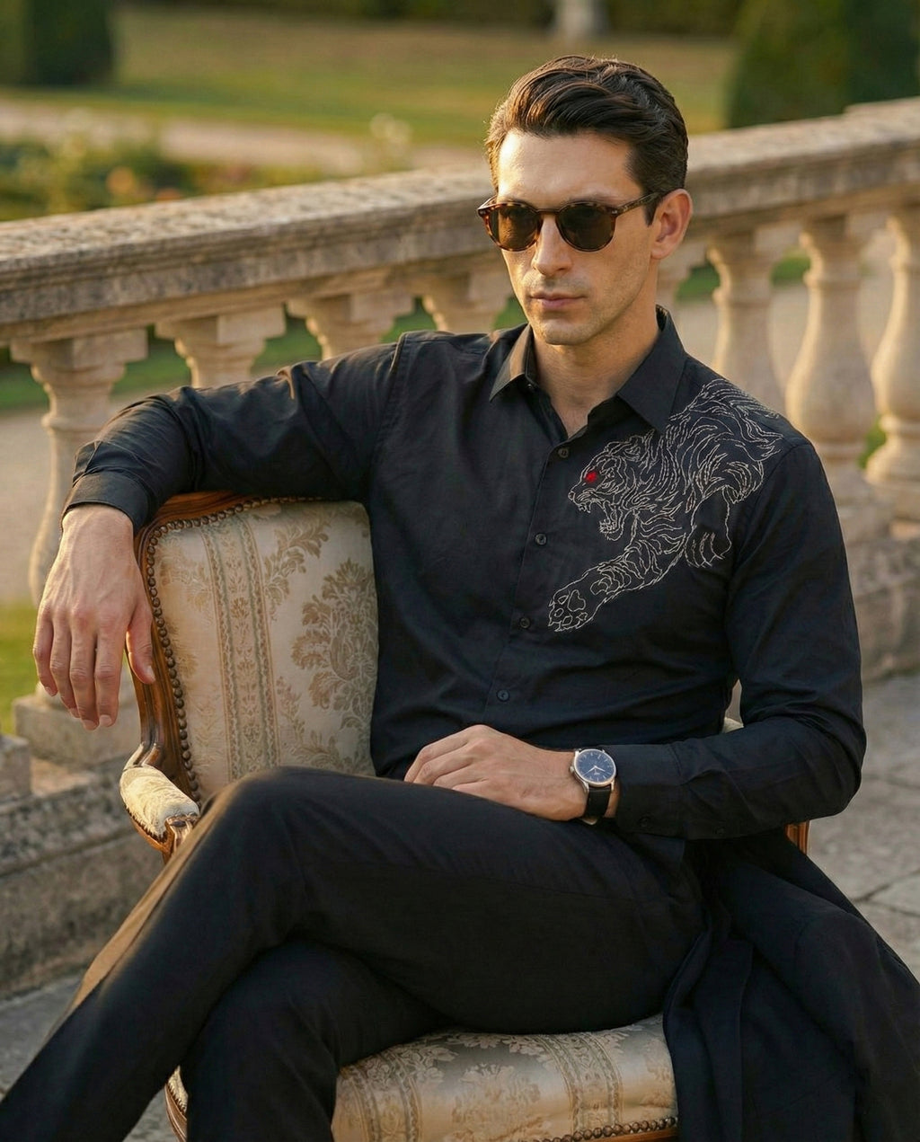 Krodha Vyaghra Hand-Painted Shirt