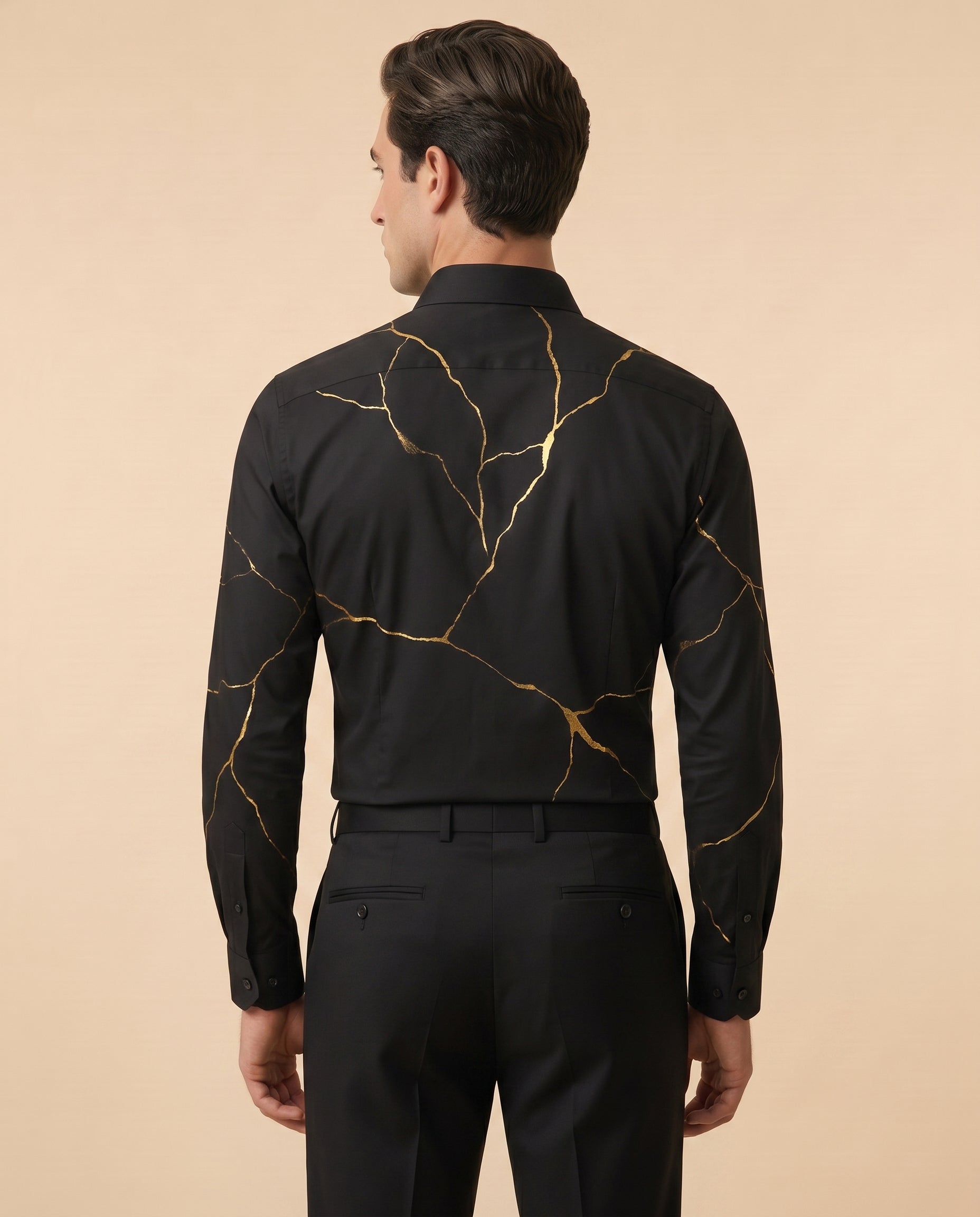 Kintsugi Hand-Painted Shirt