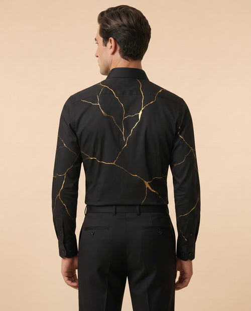 Kintsugi Hand-Painted Shirt