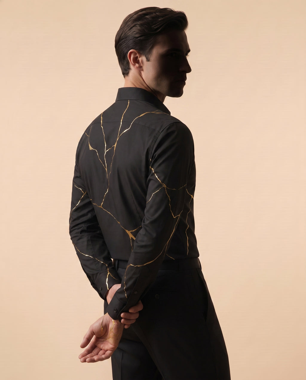 Kintsugi Hand-Painted Shirt