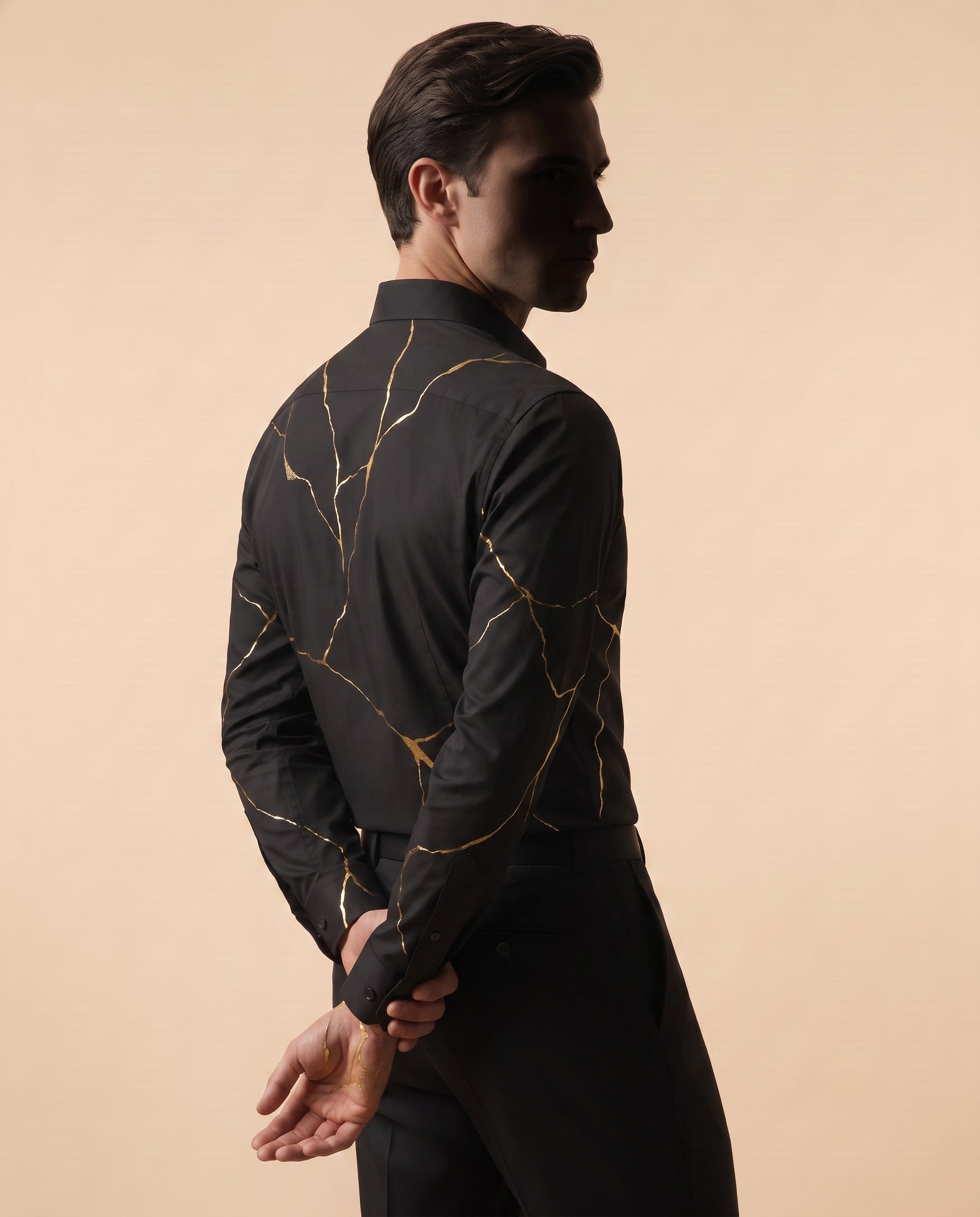 Kintsugi Hand-Painted Shirt