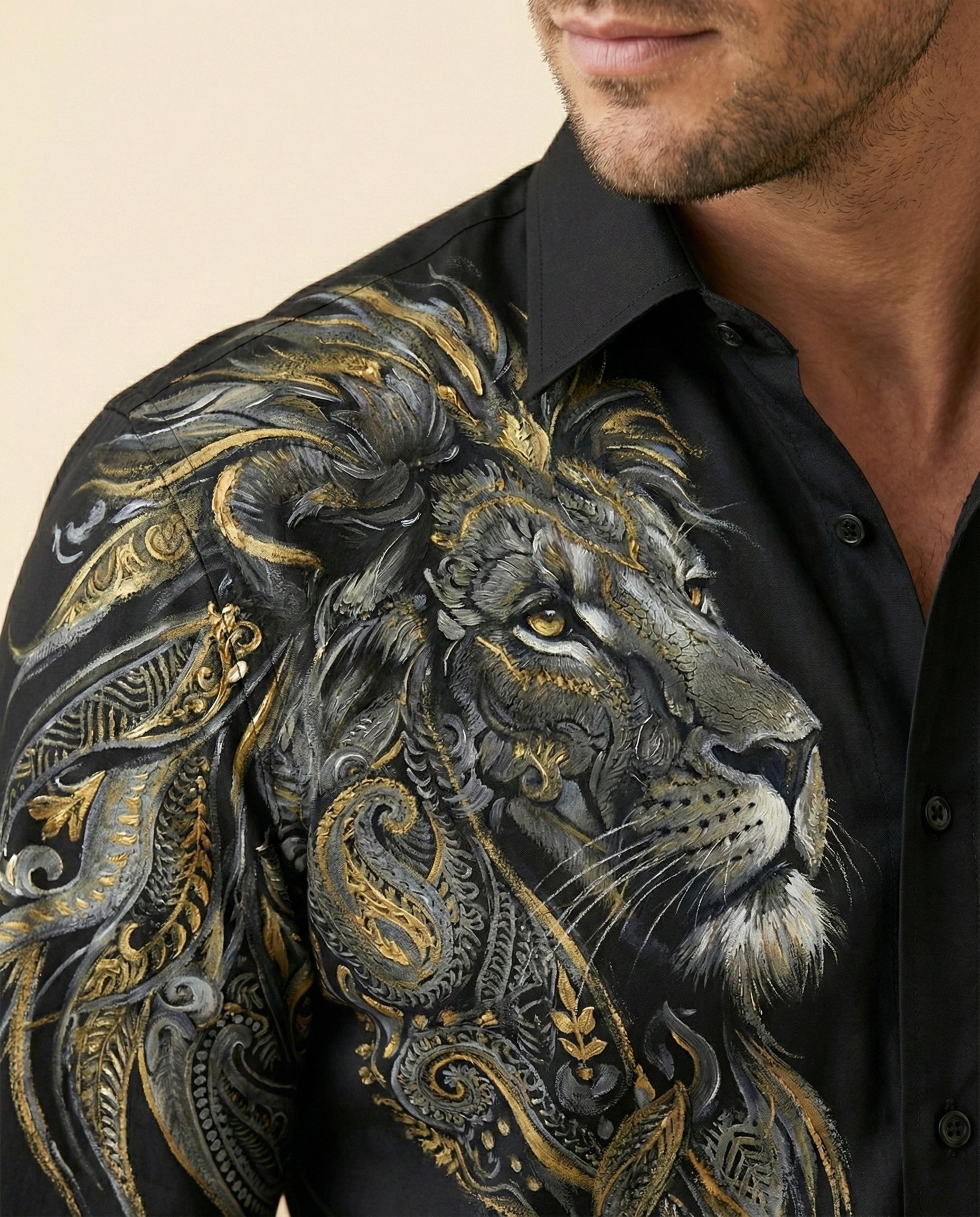 Regnum Leonum Hand-Painted Shirt