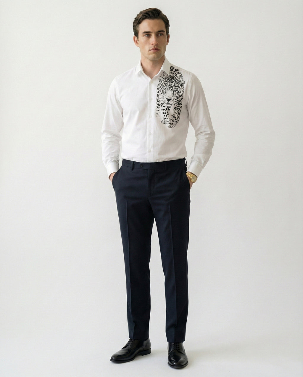 Nakshatra Panthera Hand-Painted Shirt