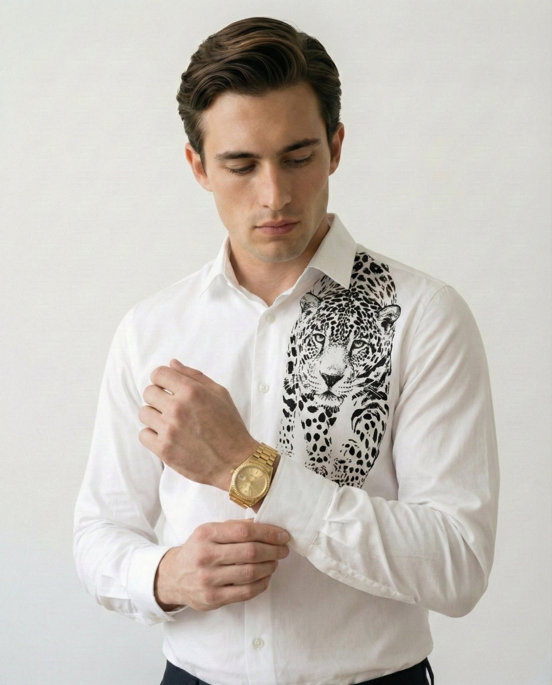 Nakshatra Panthera Hand-Painted Shirt