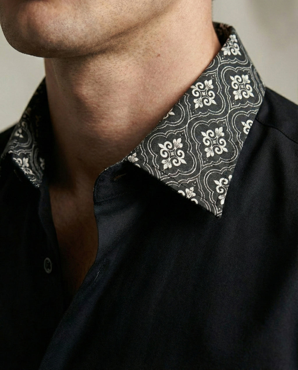 Noctis Fleur Hand-Painted Shirt