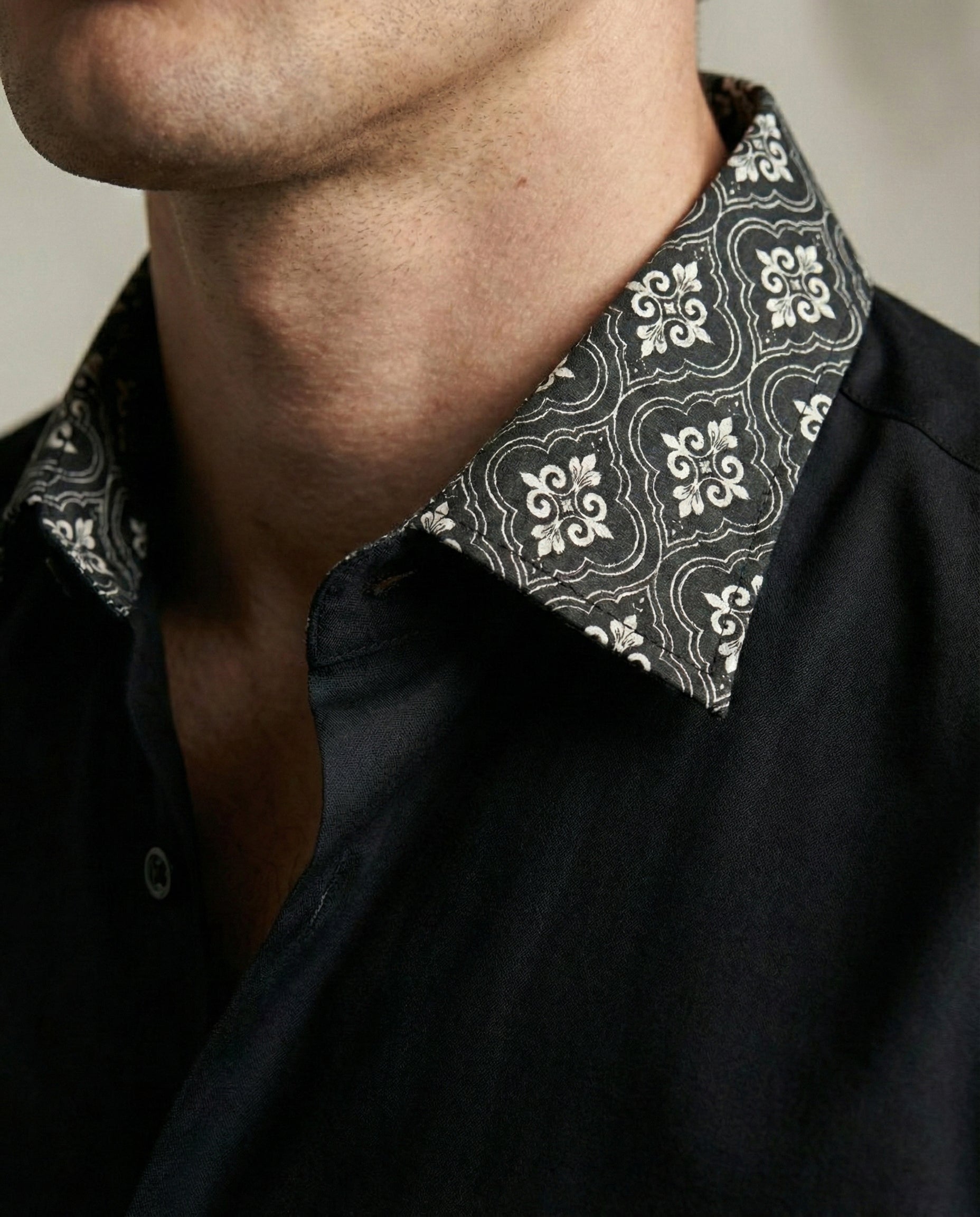 Noctis Fleur Hand-Painted Shirt