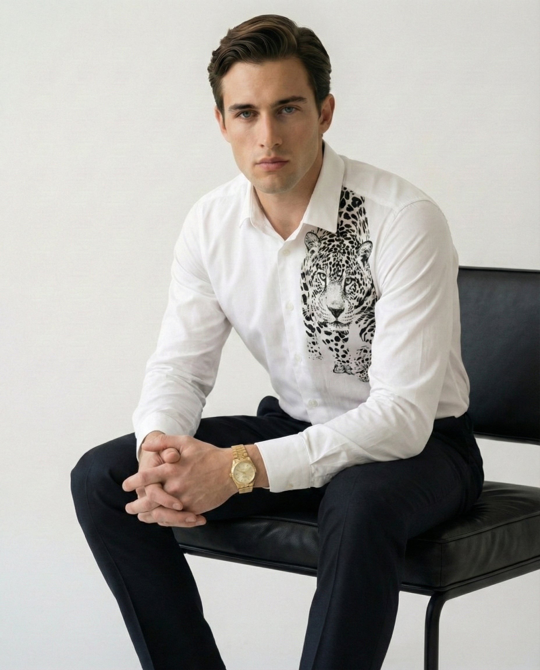 Nakshatra Panthera Hand-Painted Shirt