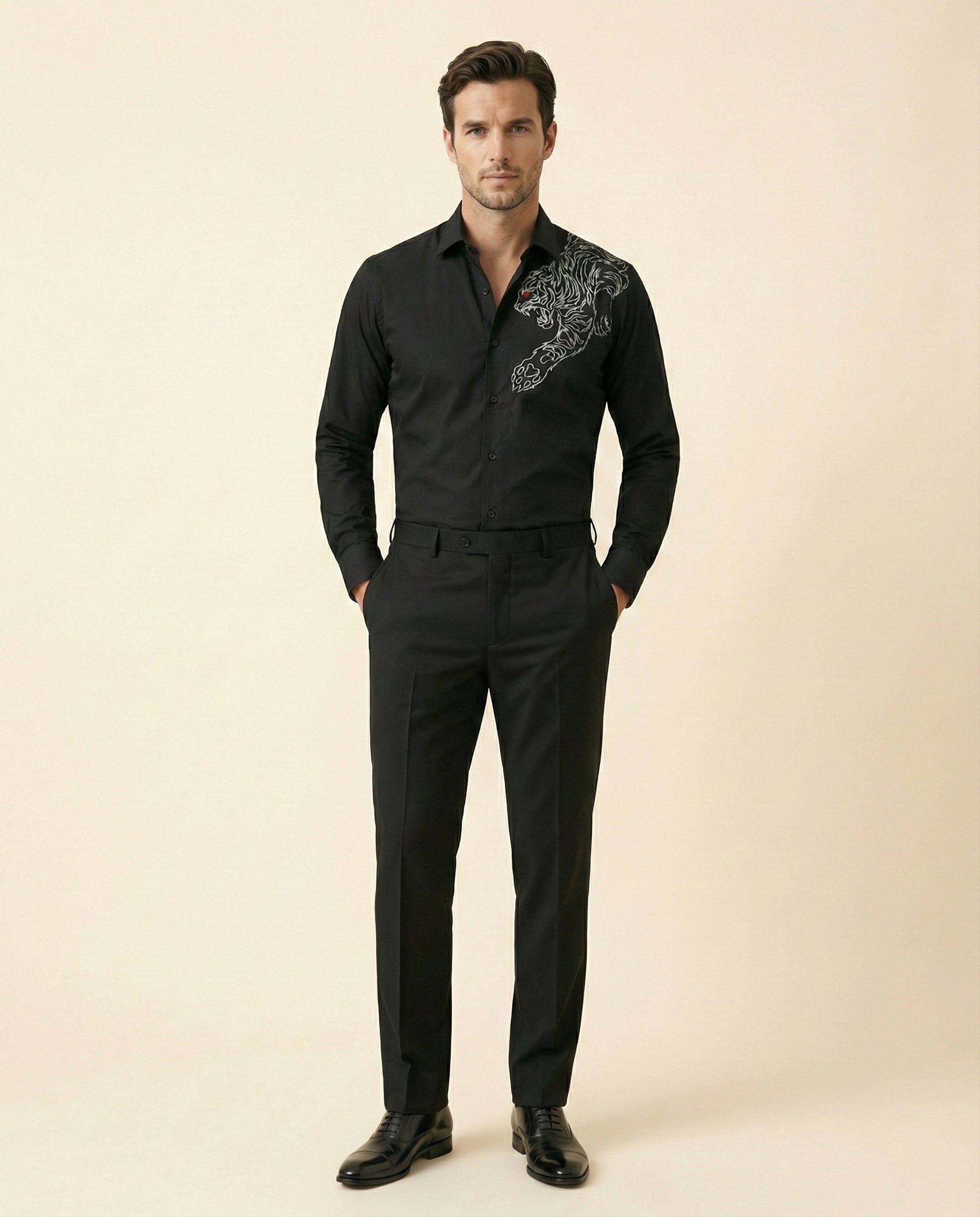 Krodha Vyaghra Hand-Painted Shirt