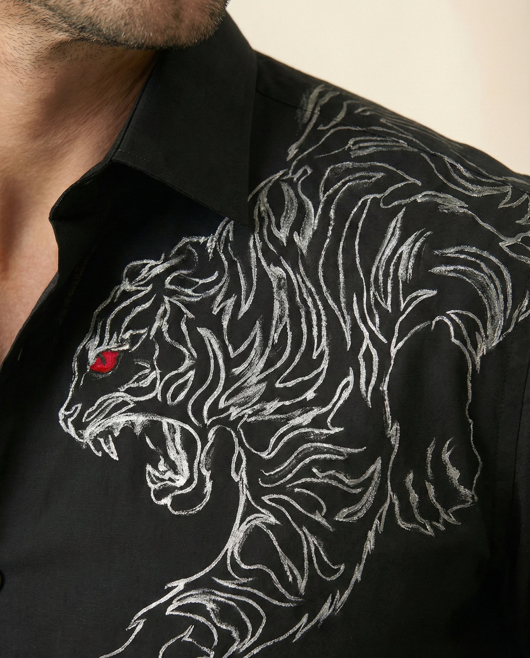 Krodha Vyaghra Hand-Painted Shirt