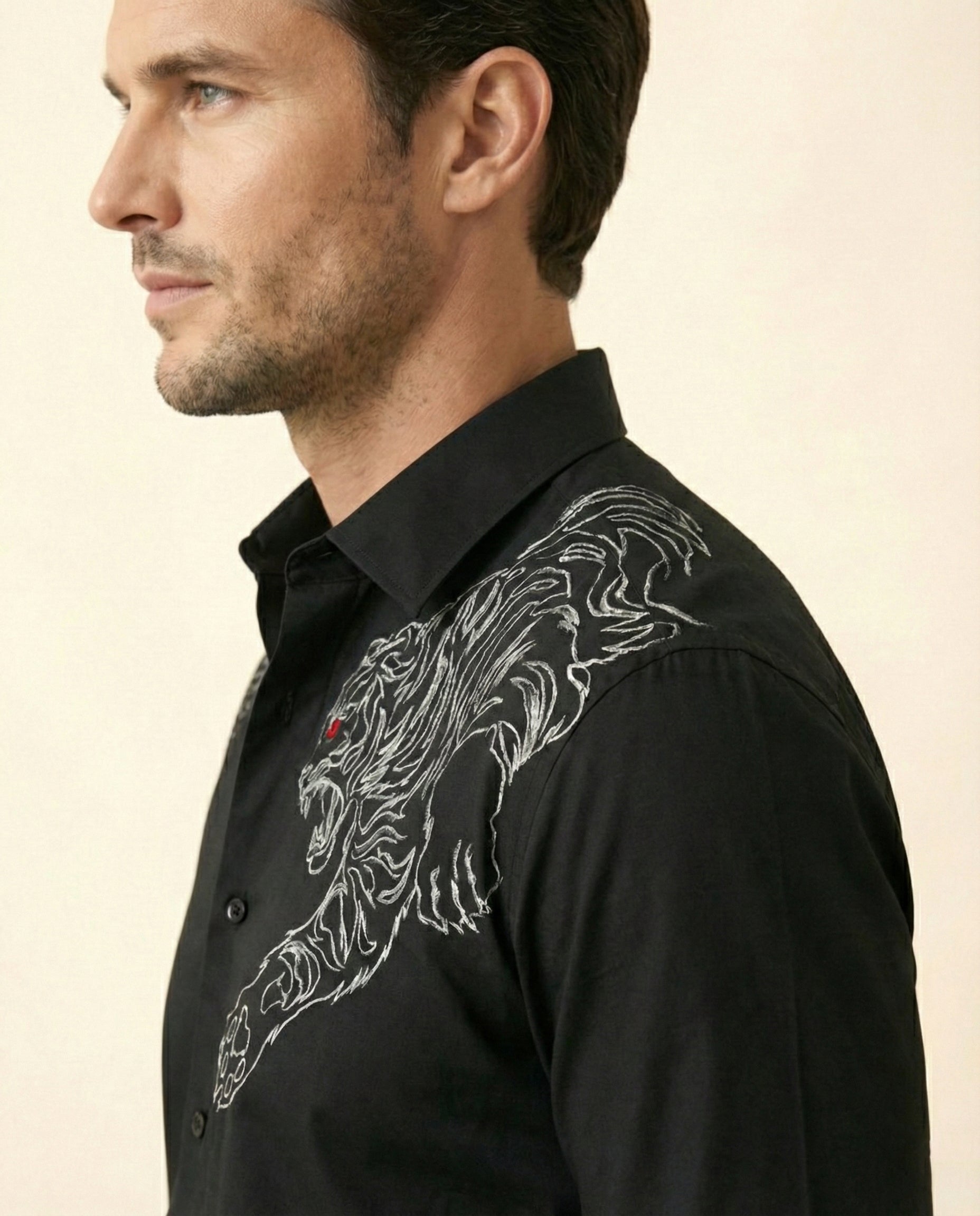 Krodha Vyaghra Hand-Painted Shirt