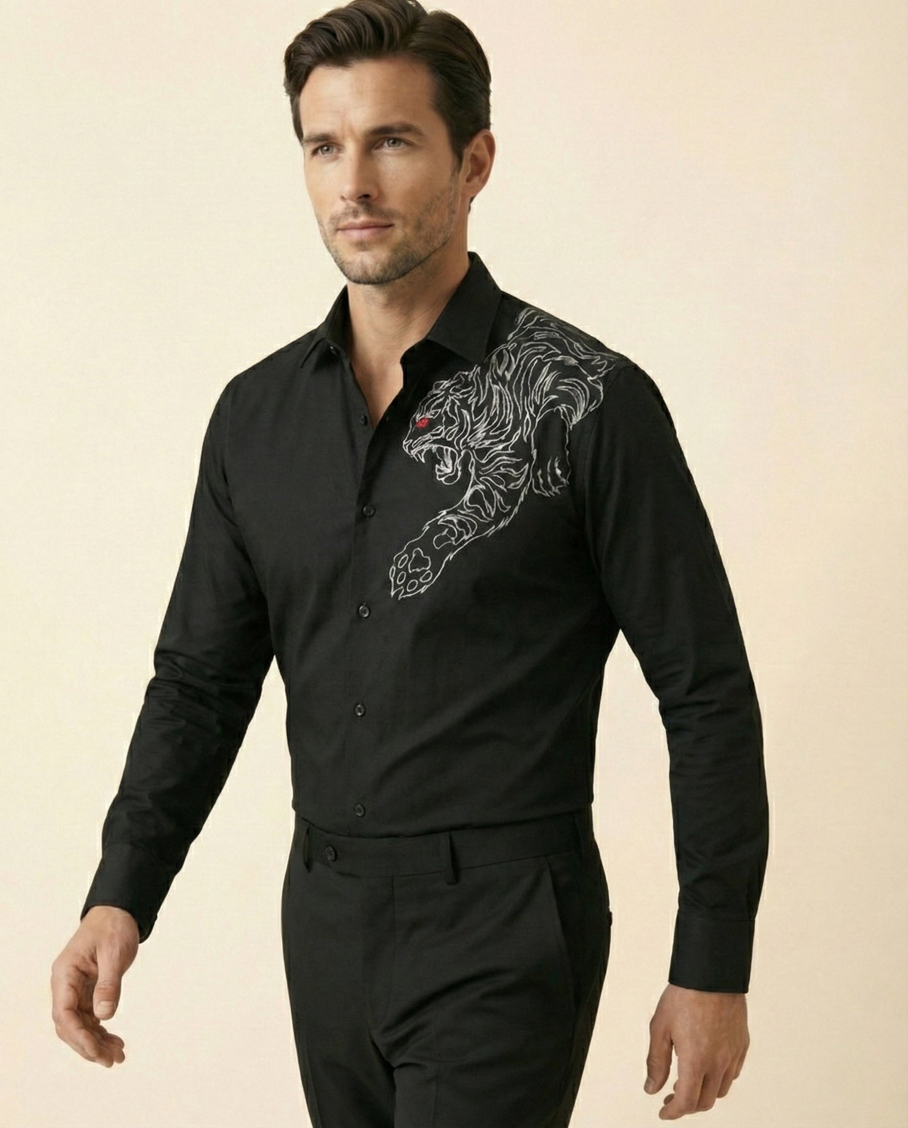 Krodha Vyaghra Hand-Painted Shirt