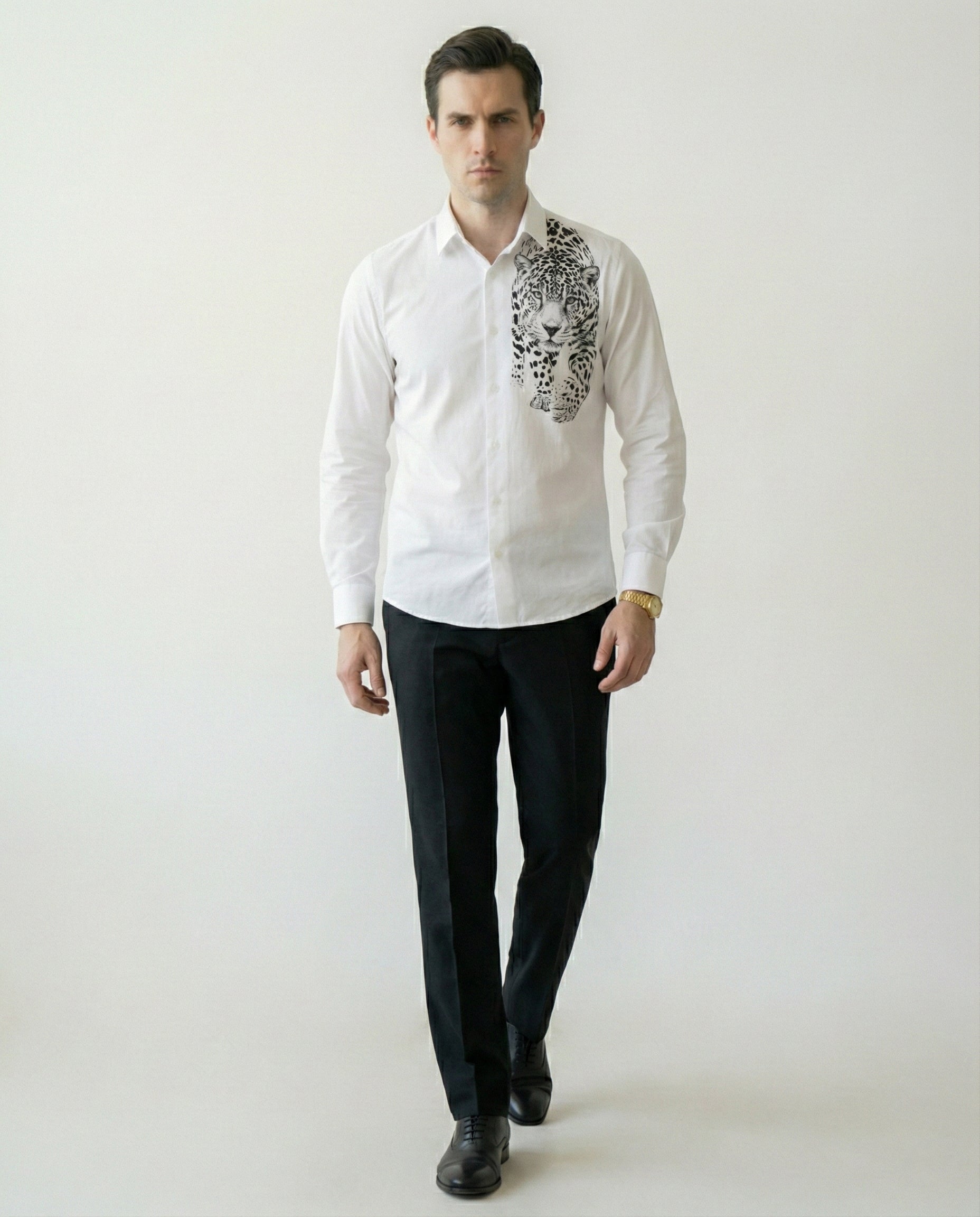 Nakshatra Panthera Hand-Painted Shirt