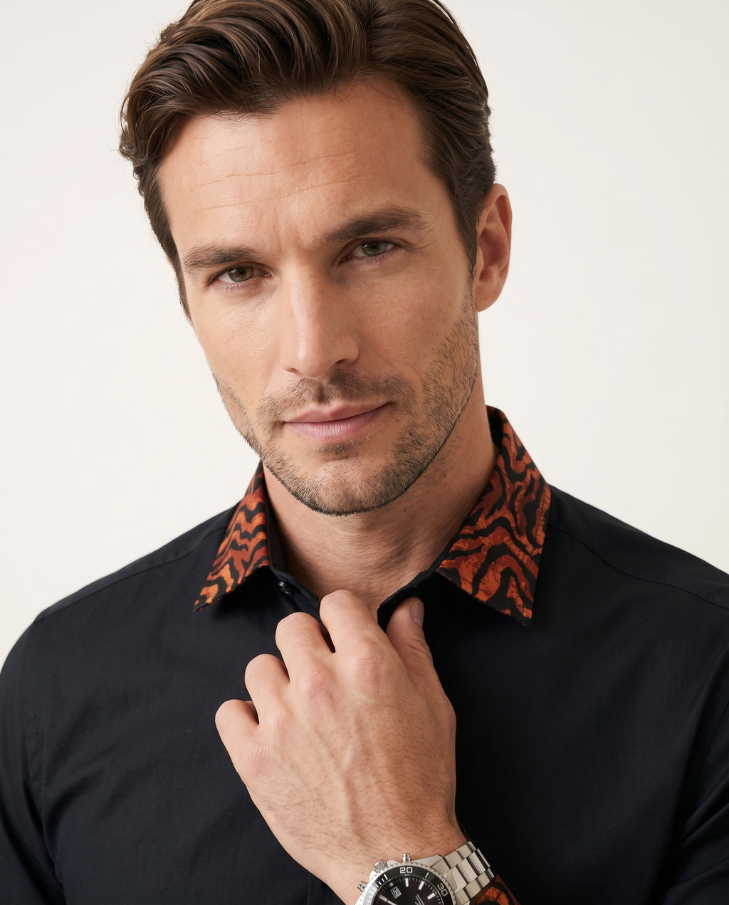 The Tiger Crest Hand-Painted Shirt