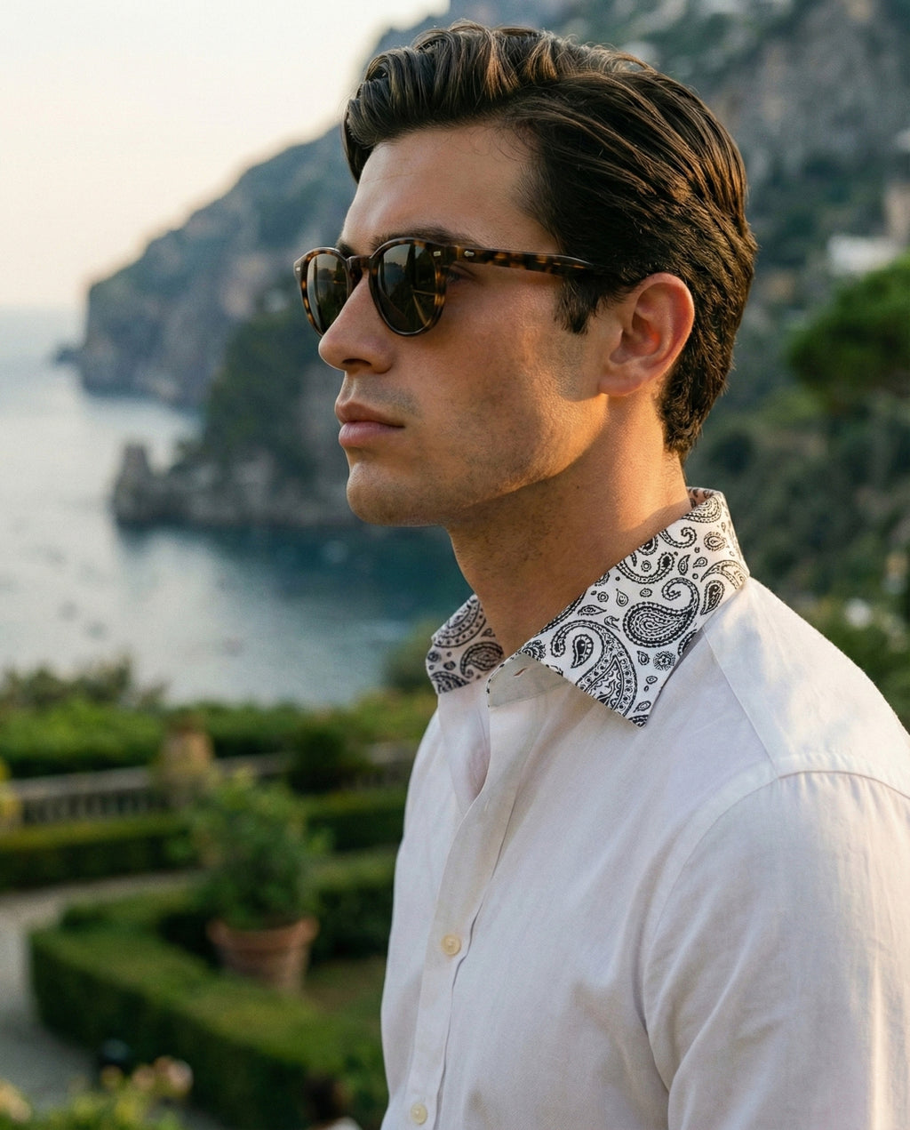 Noor-e-Paisley Hand-Painted Shirt