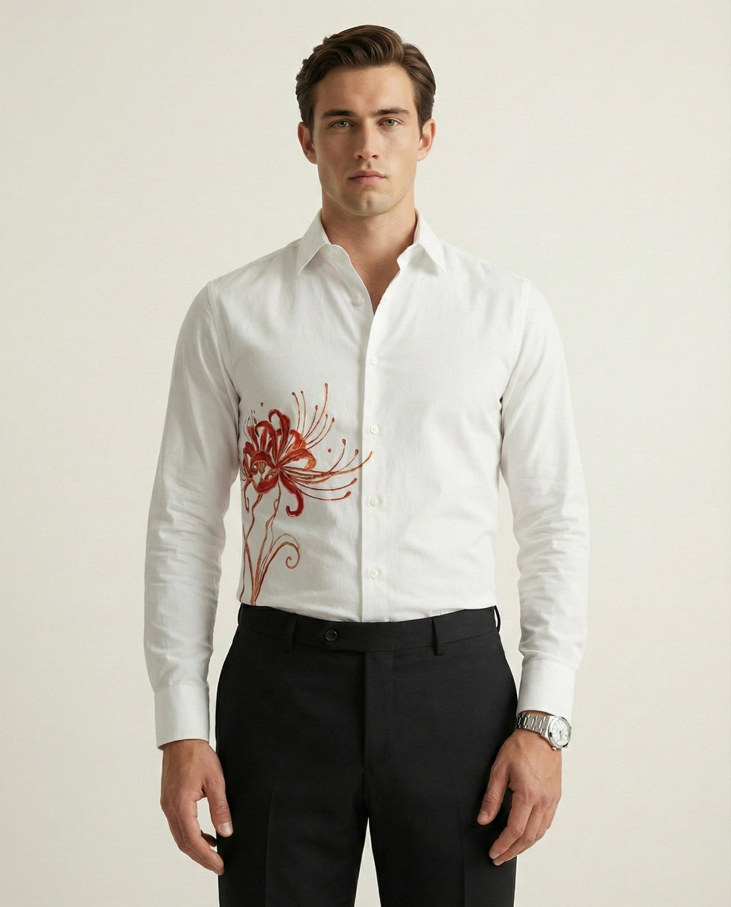 Rakta Kusuma Hand-Painted Shirt