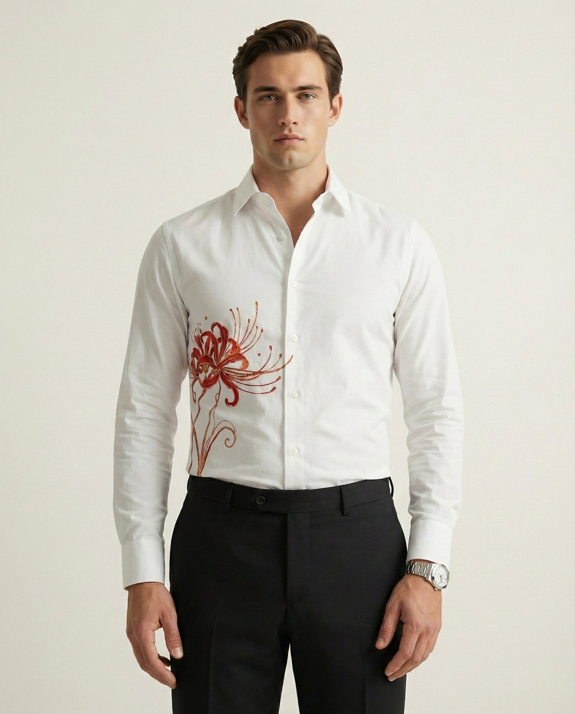 Rakta Kusuma Hand-Painted Shirt