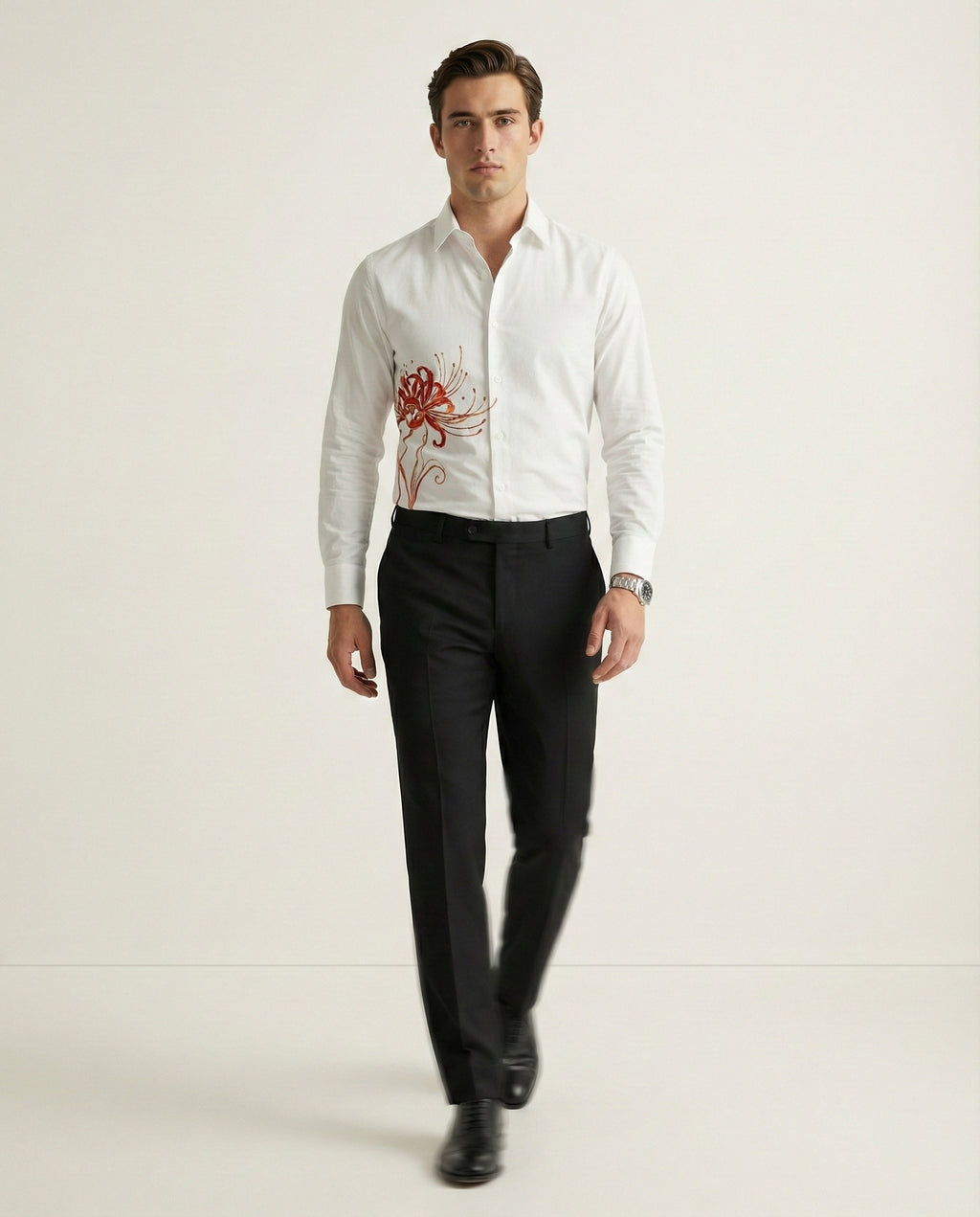 Rakta Kusuma Hand-Painted Shirt