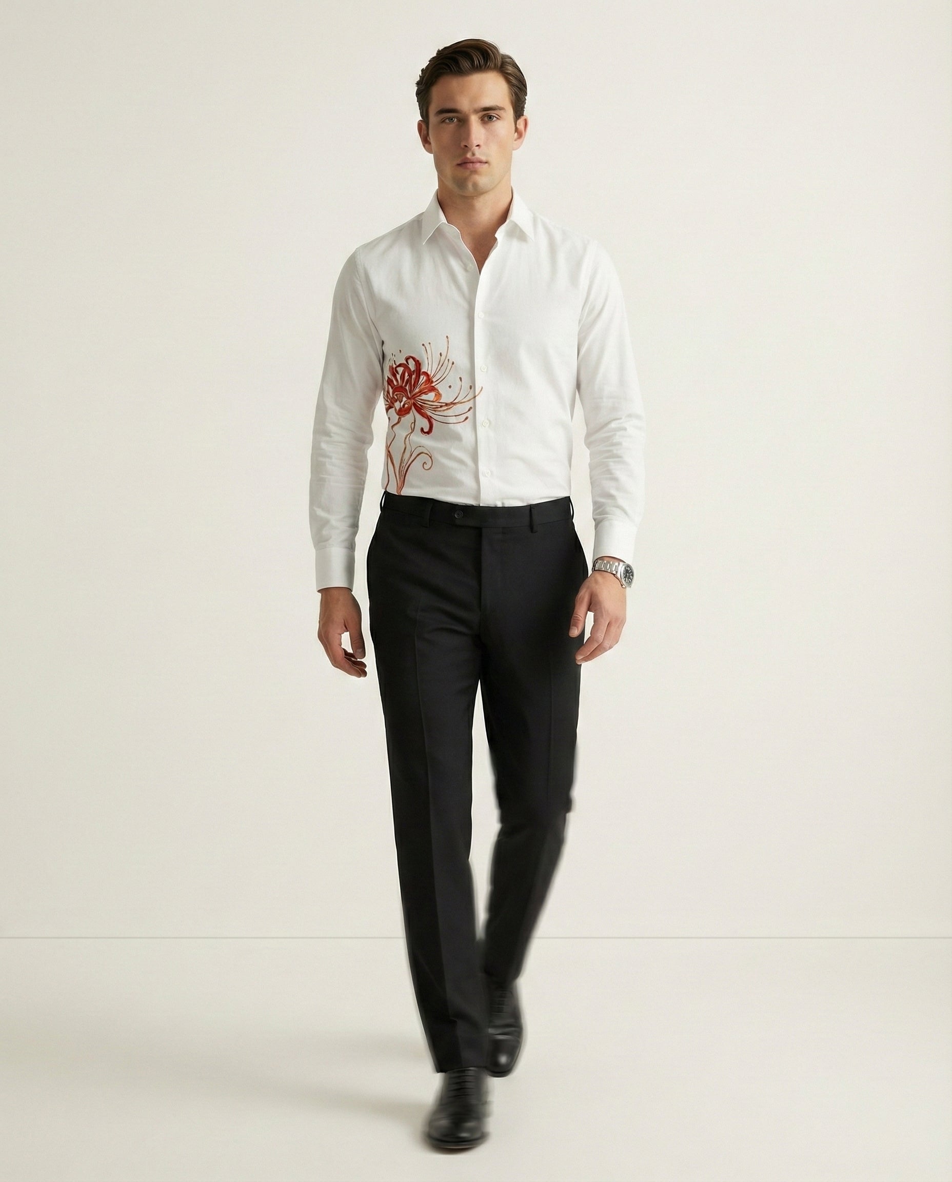 Rakta Kusuma Hand-Painted Shirt