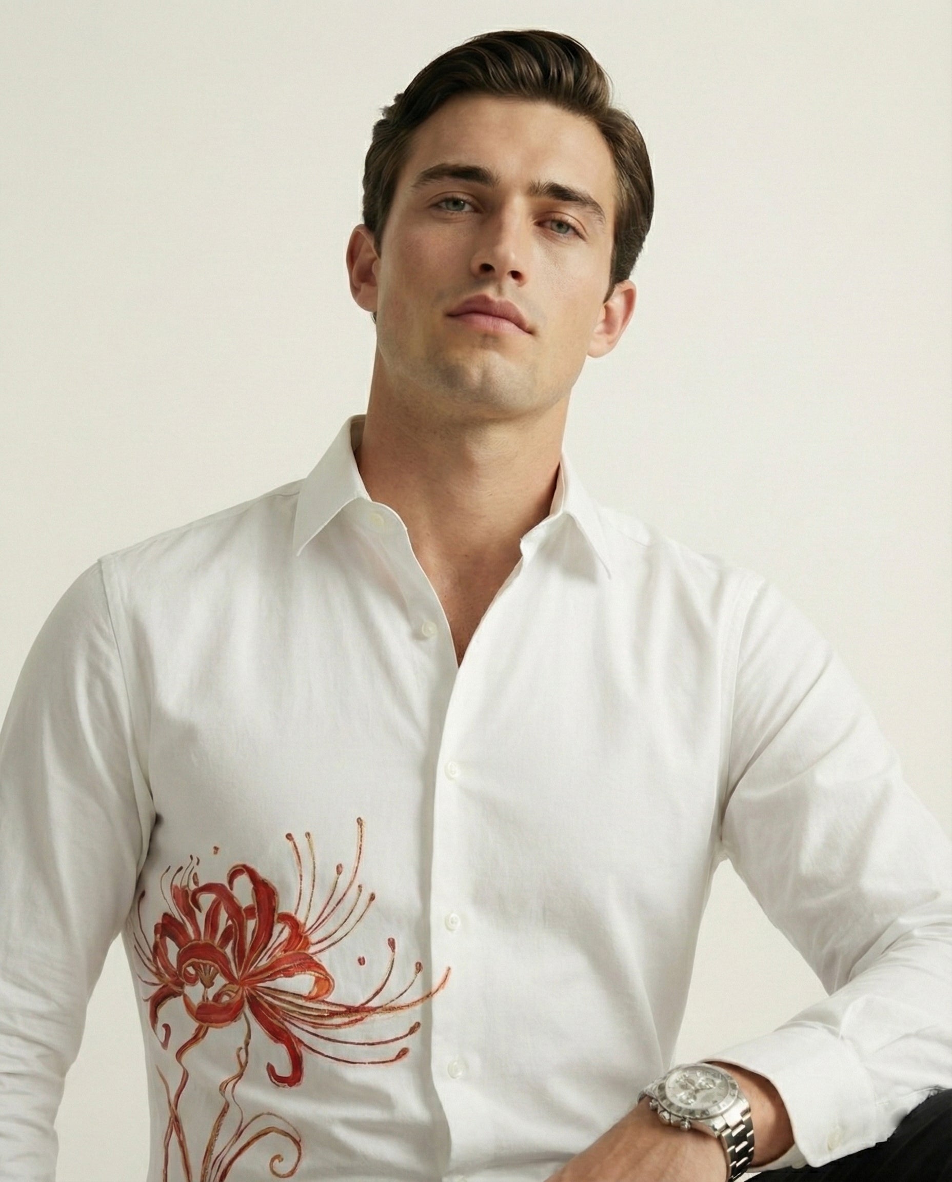 Rakta Kusuma Hand-Painted Shirt