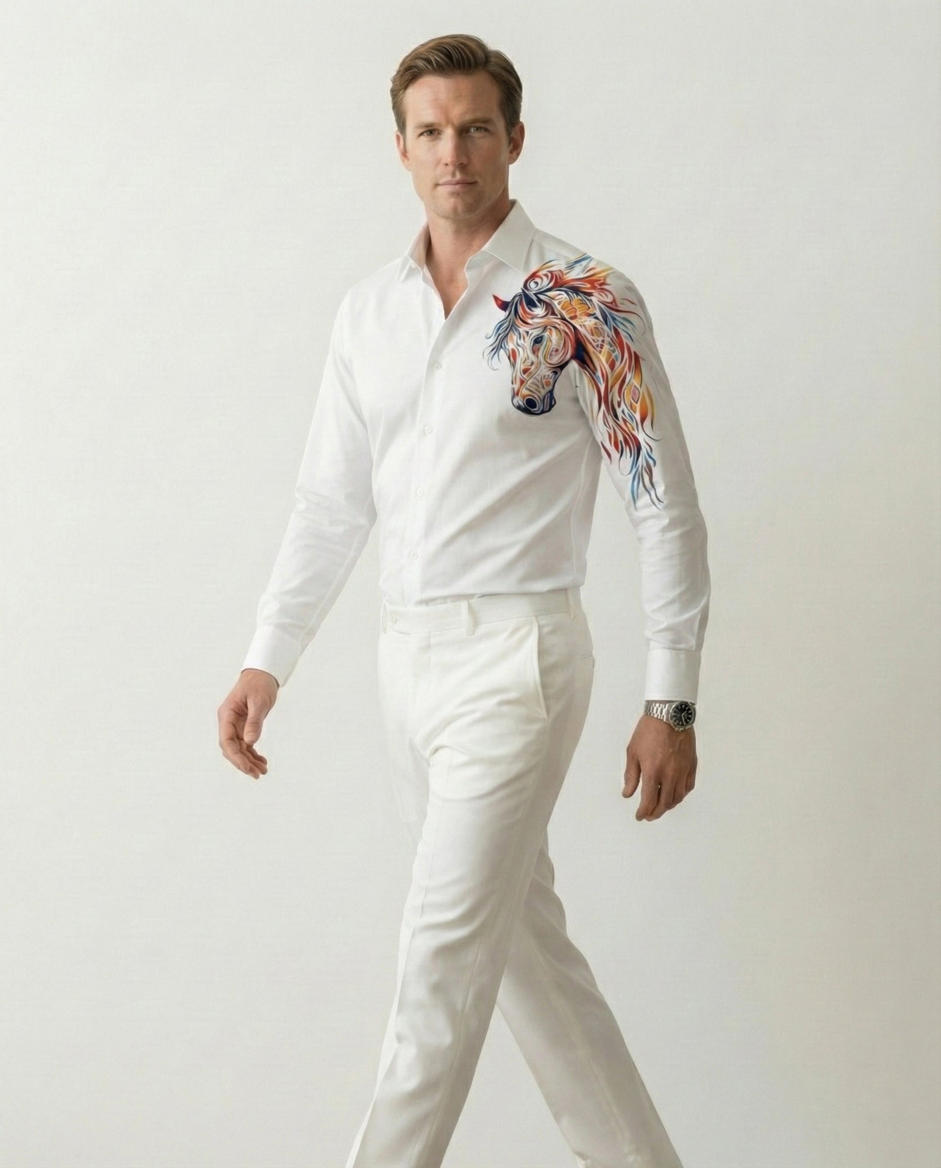 Vaayu Veera Hand-Painted Shirt