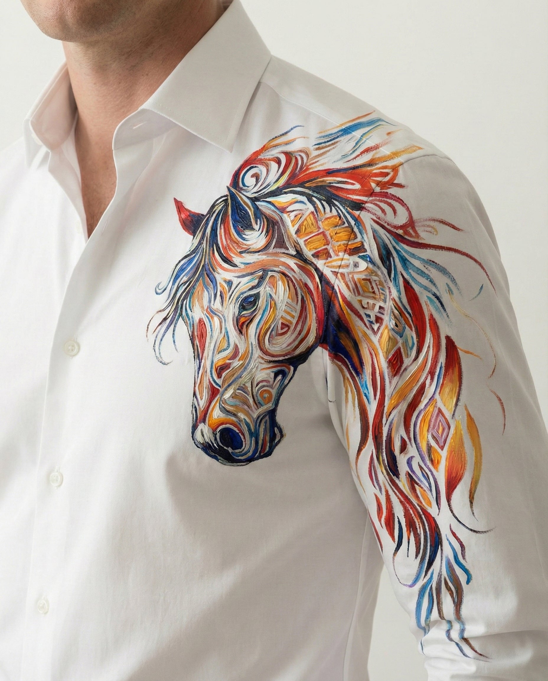 Vaayu Veera Hand-Painted Shirt