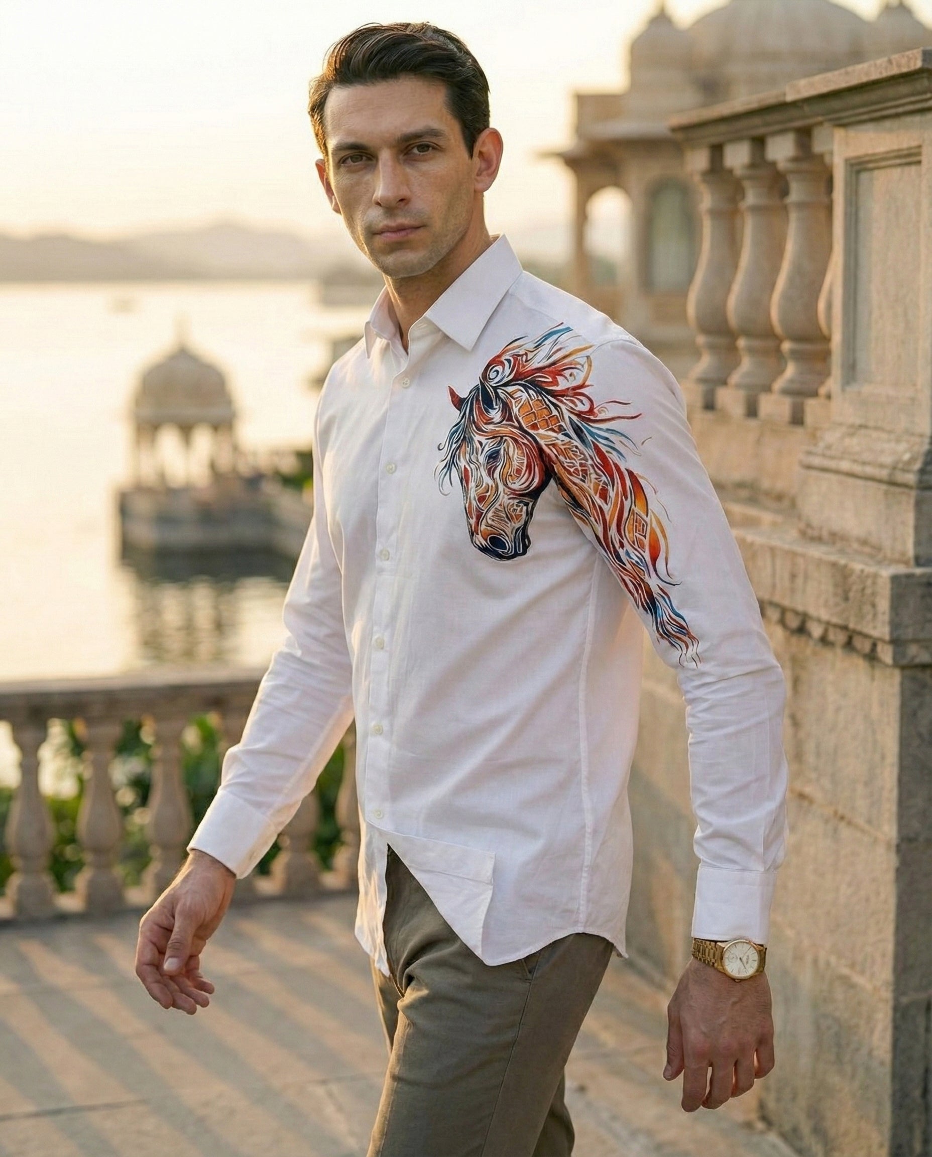 Vaayu Veera Hand-Painted Shirt