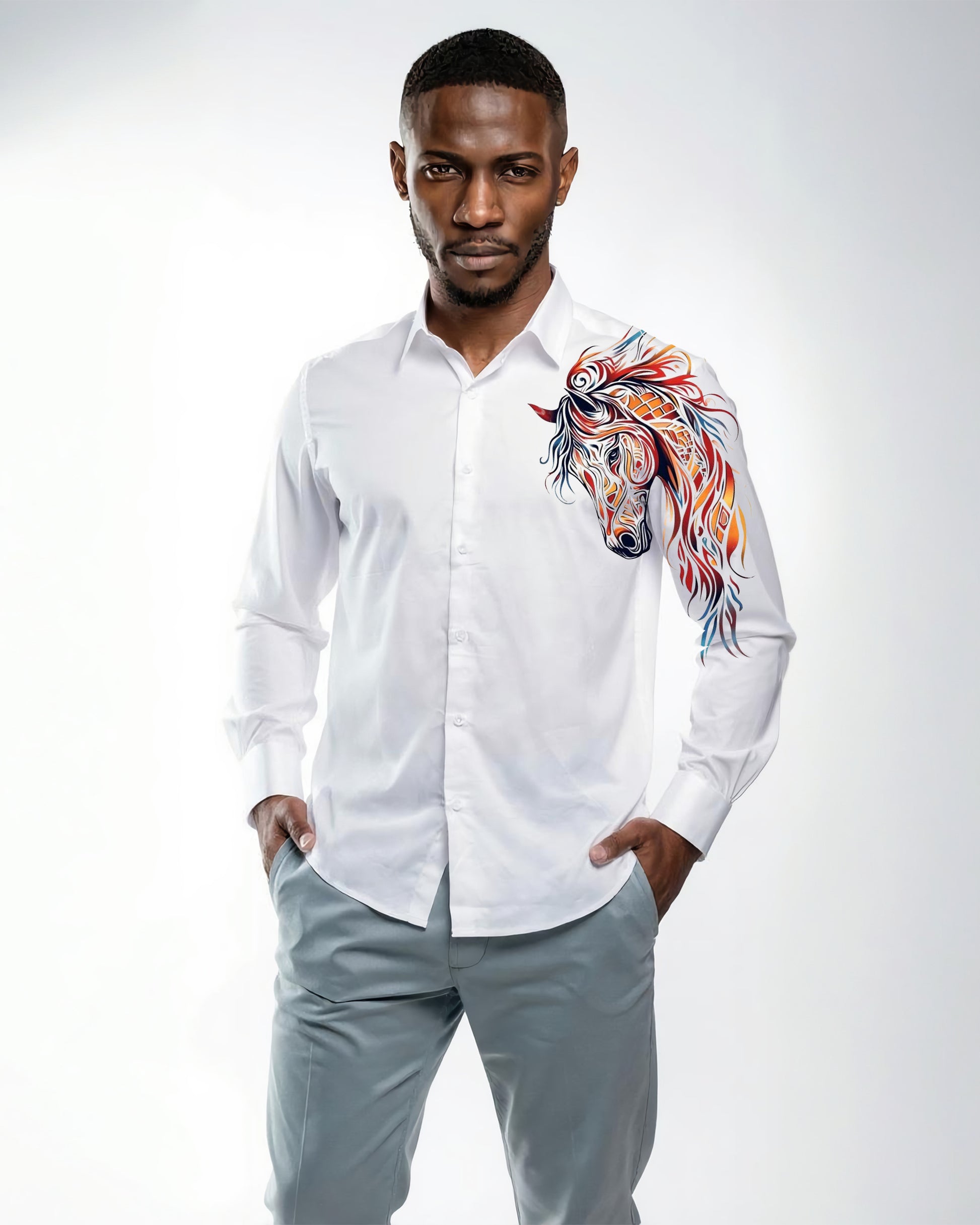 Vaayu Veera Hand-Painted Shirt