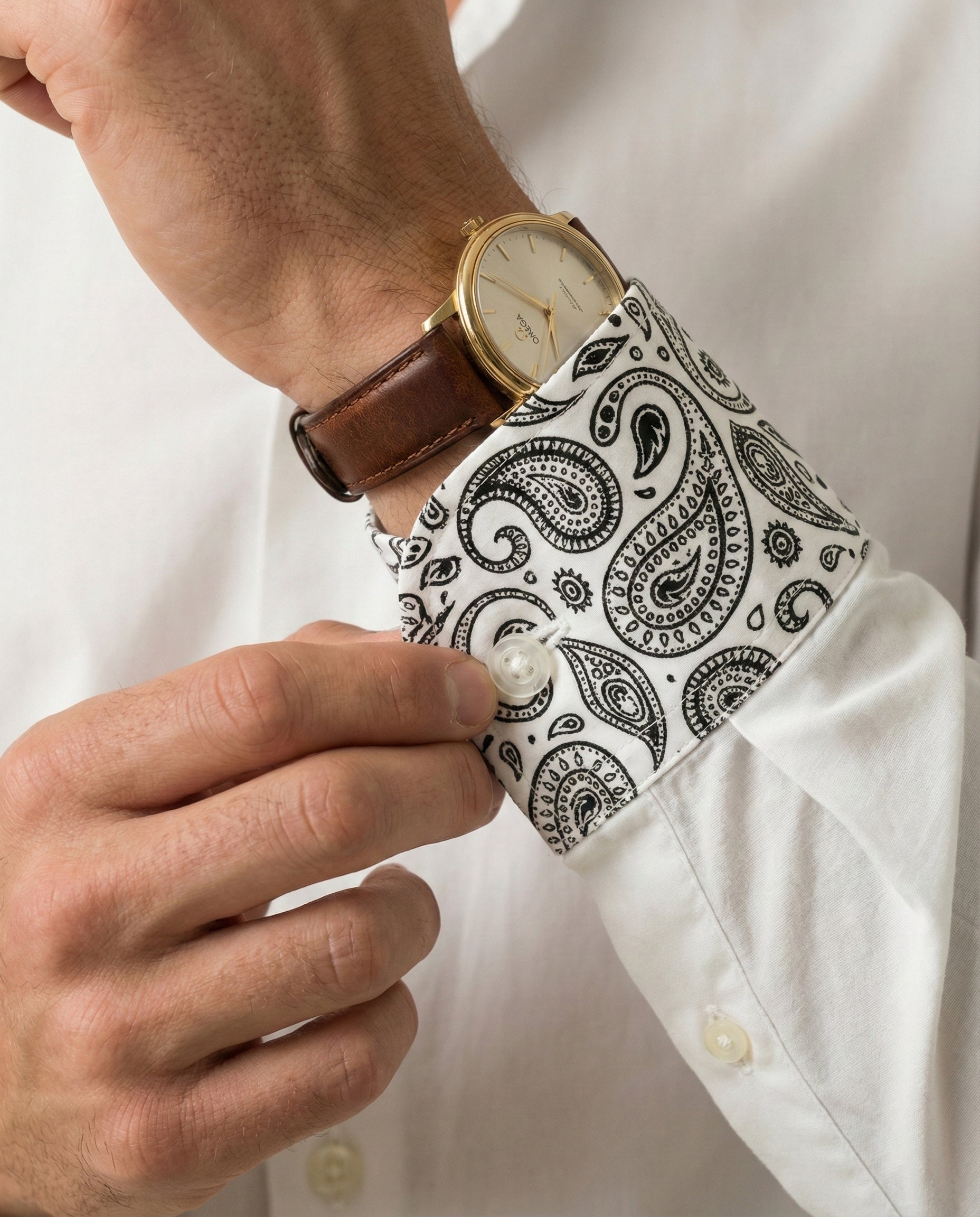 Noor-e-Paisley Hand-Painted Shirt