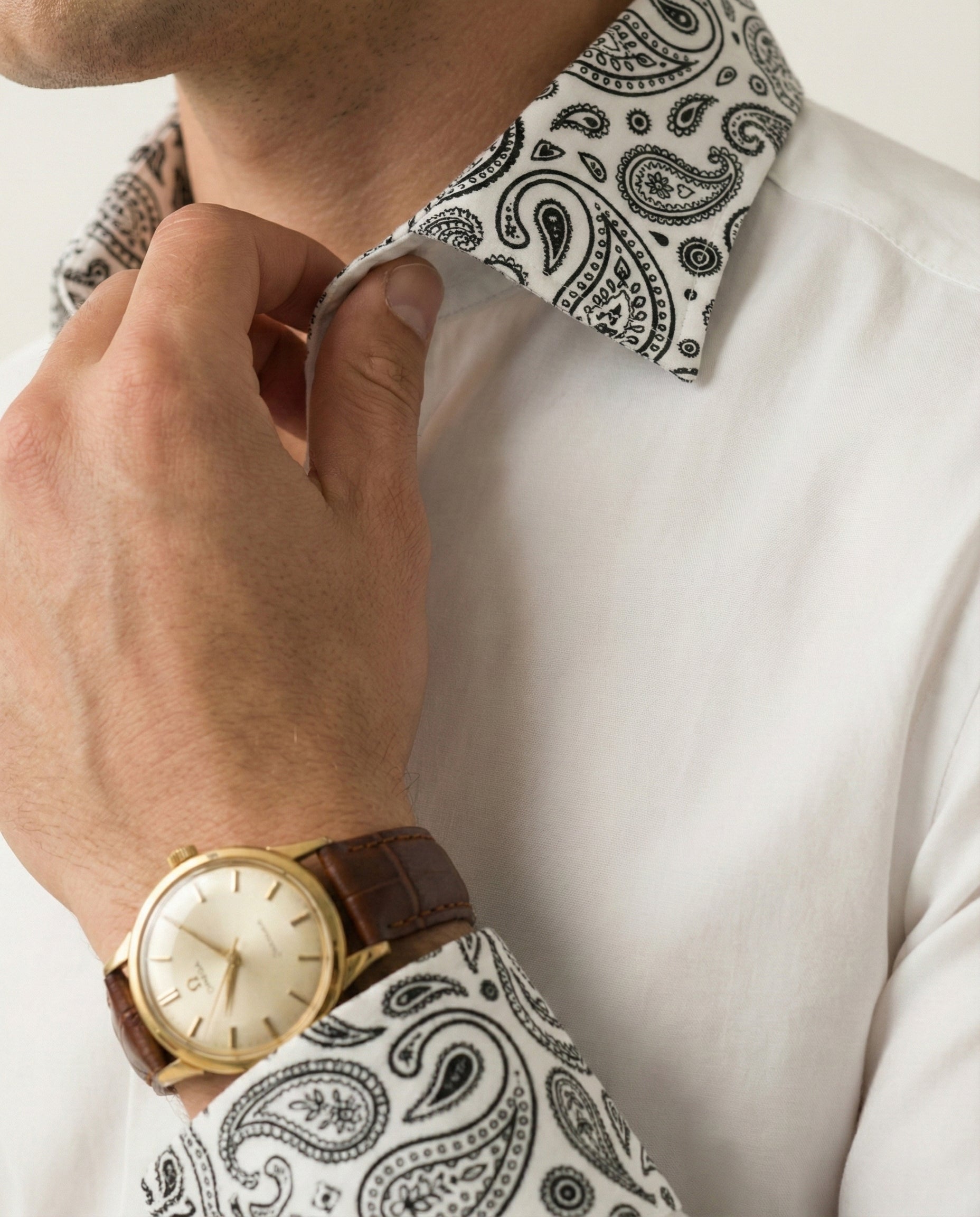 Noor-e-Paisley Hand-Painted Shirt