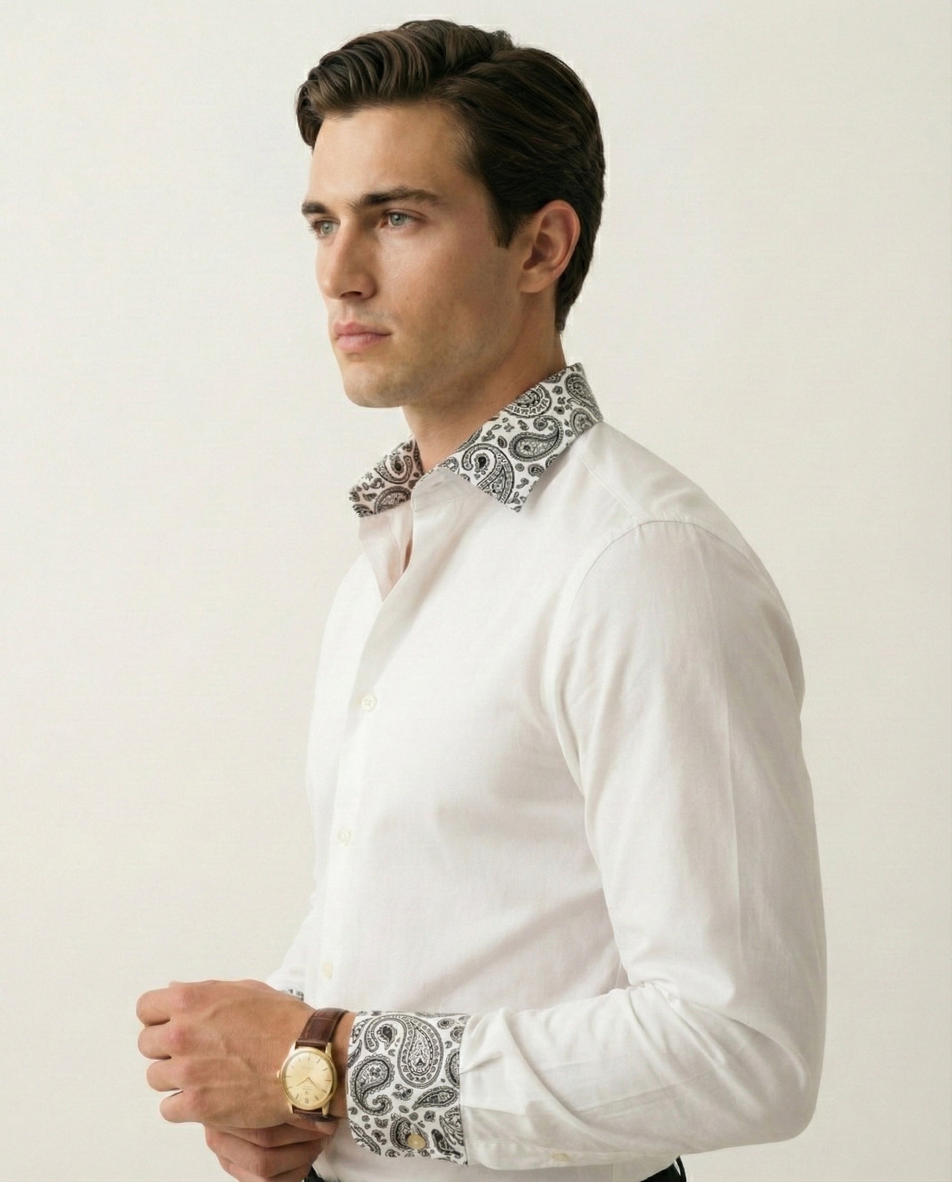 Noor-e-Paisley Hand-Painted Shirt