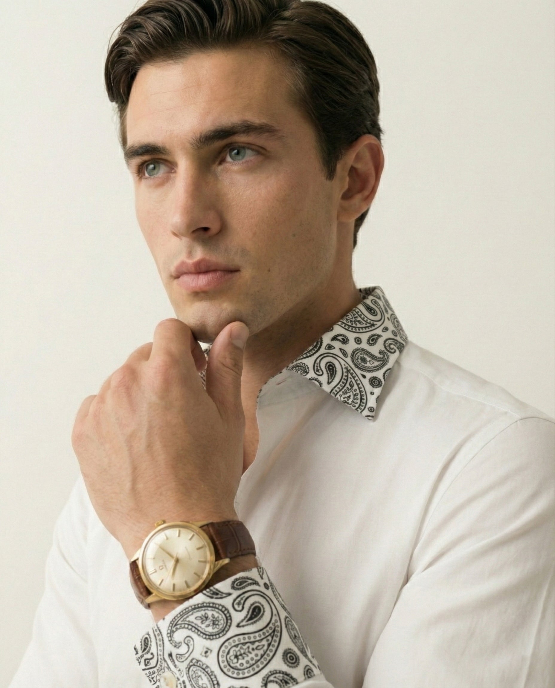 Noor-e-Paisley Hand-Painted Shirt