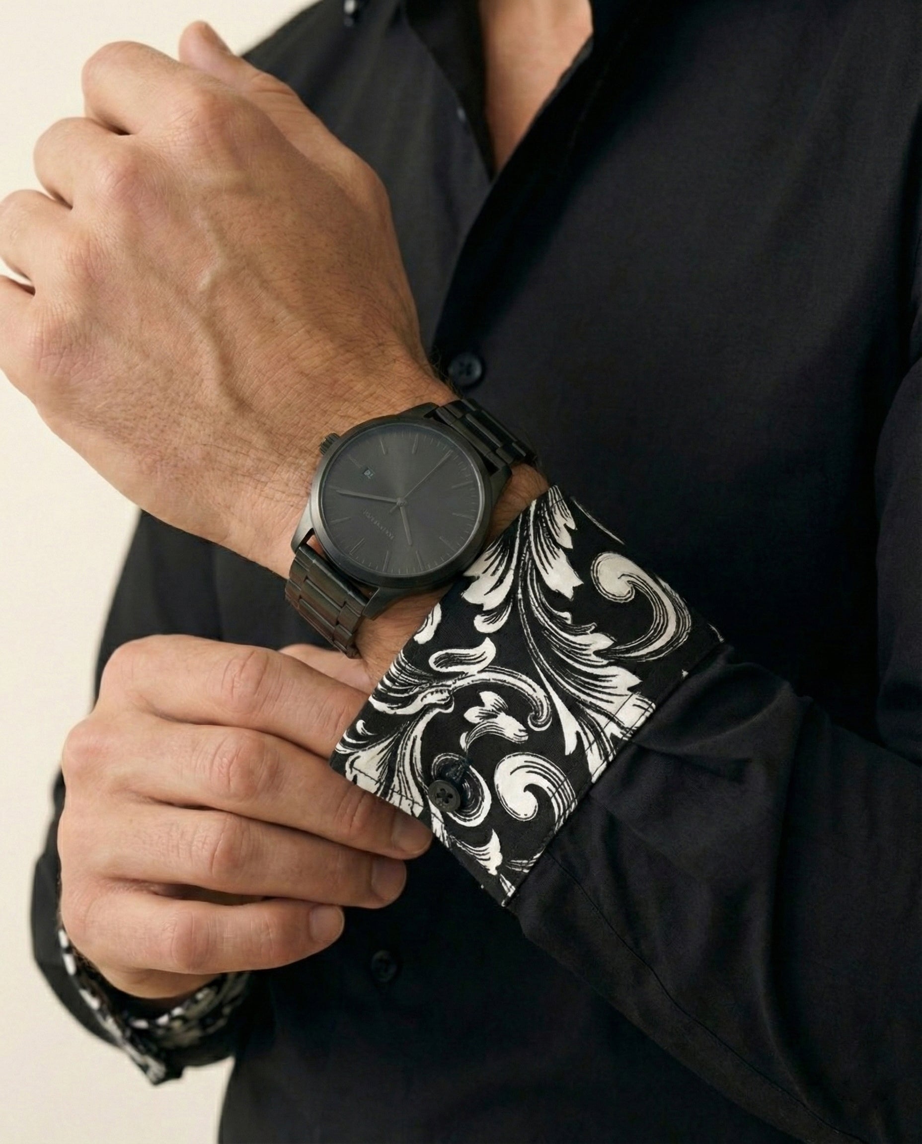 Regalis Damask Hand-Painted Shirt